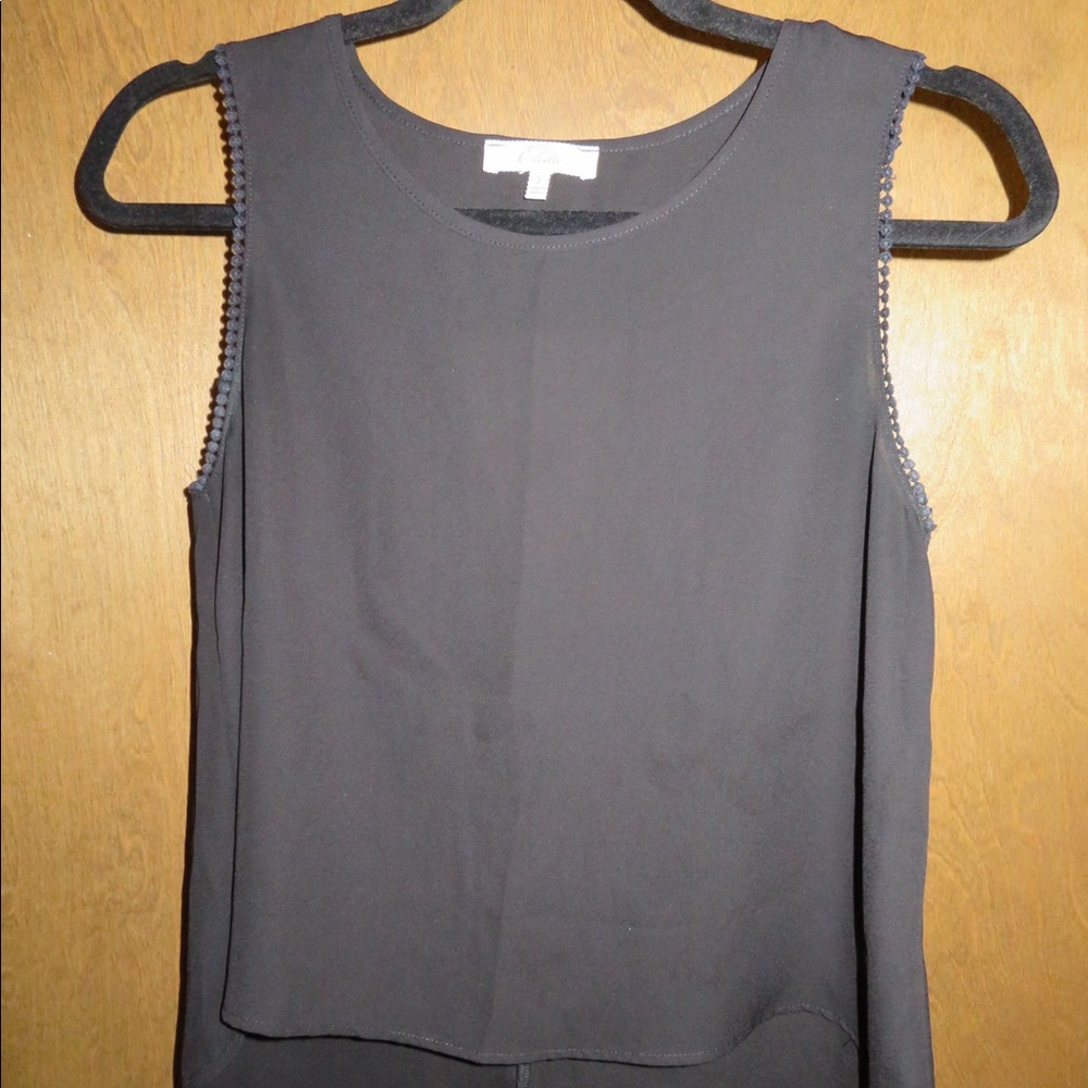 Black Tank Blouse